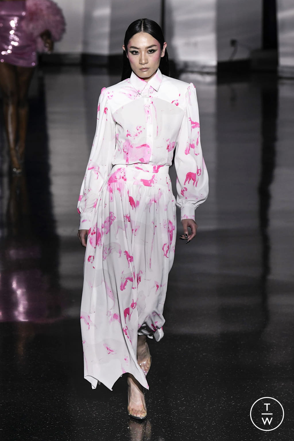 Fashion Week New York Fall/Winter 2022 look 15 de la collection Christian Cowan womenswear