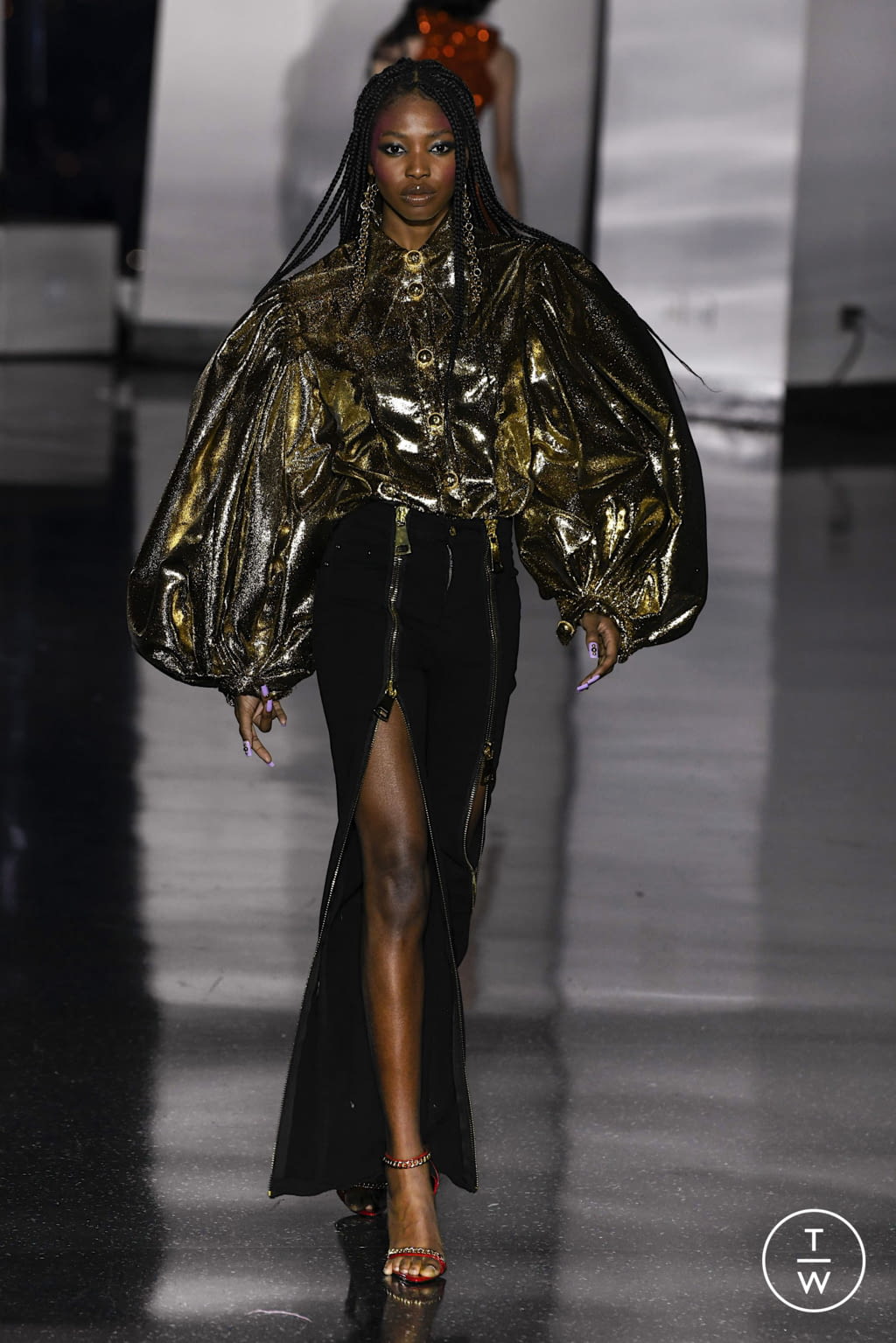 Fashion Week New York Fall/Winter 2022 look 32 de la collection Christian Cowan womenswear