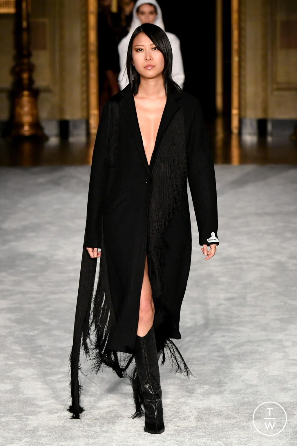 Fashion Week New York Fall/Winter 2021 look 15 from the Christian Siriano collection womenswear