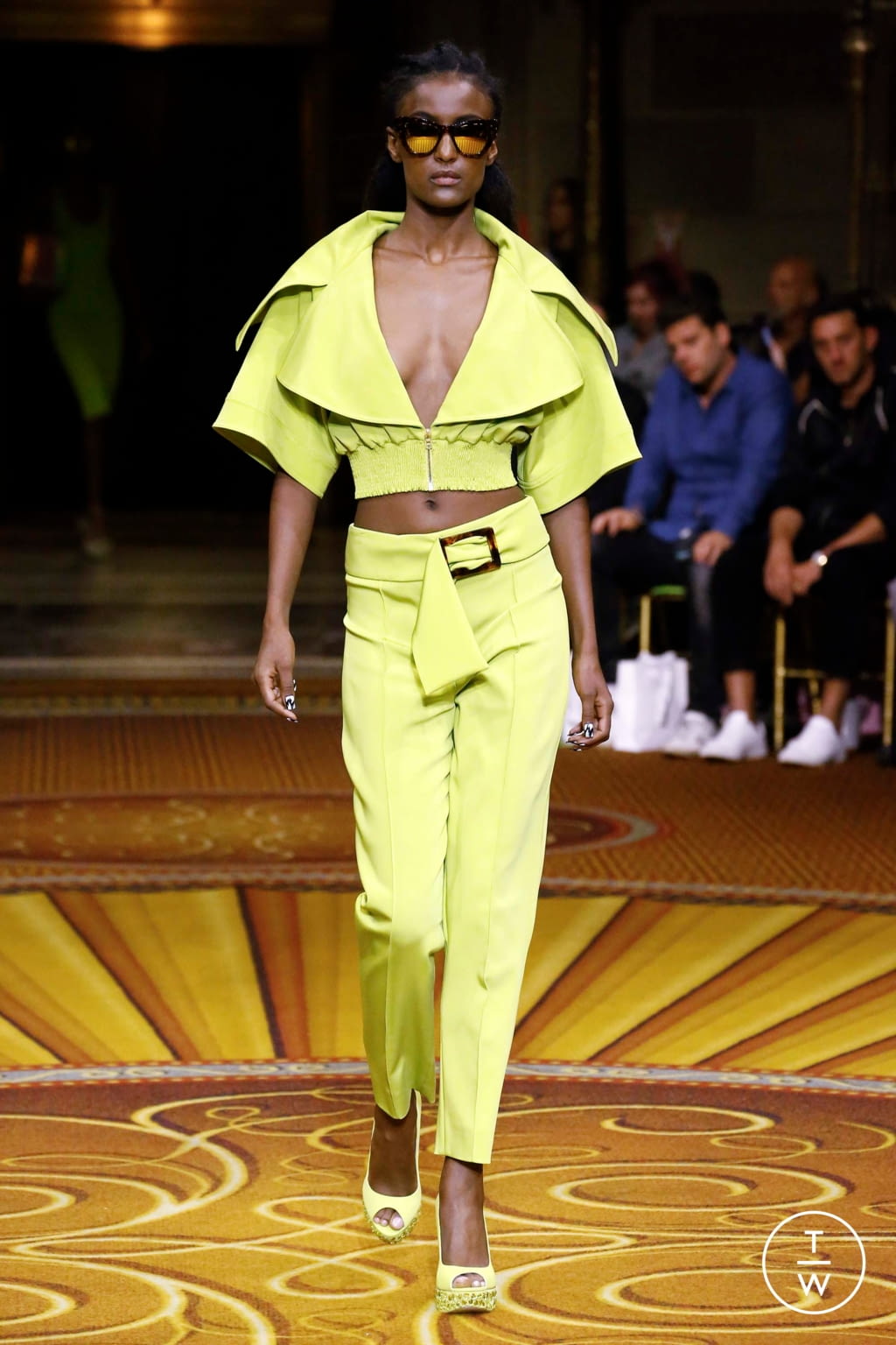 Fashion Week New York Spring/Summer 2019 look 12 from the Christian Siriano collection womenswear