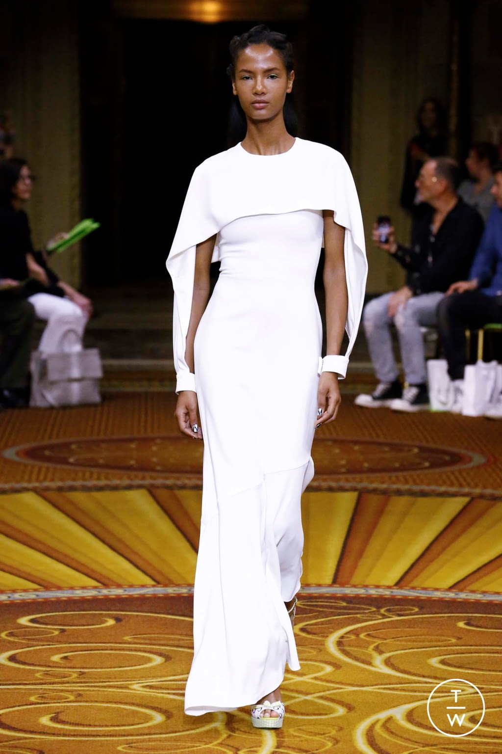 Fashion Week New York Spring/Summer 2019 look 50 from the Christian Siriano collection womenswear