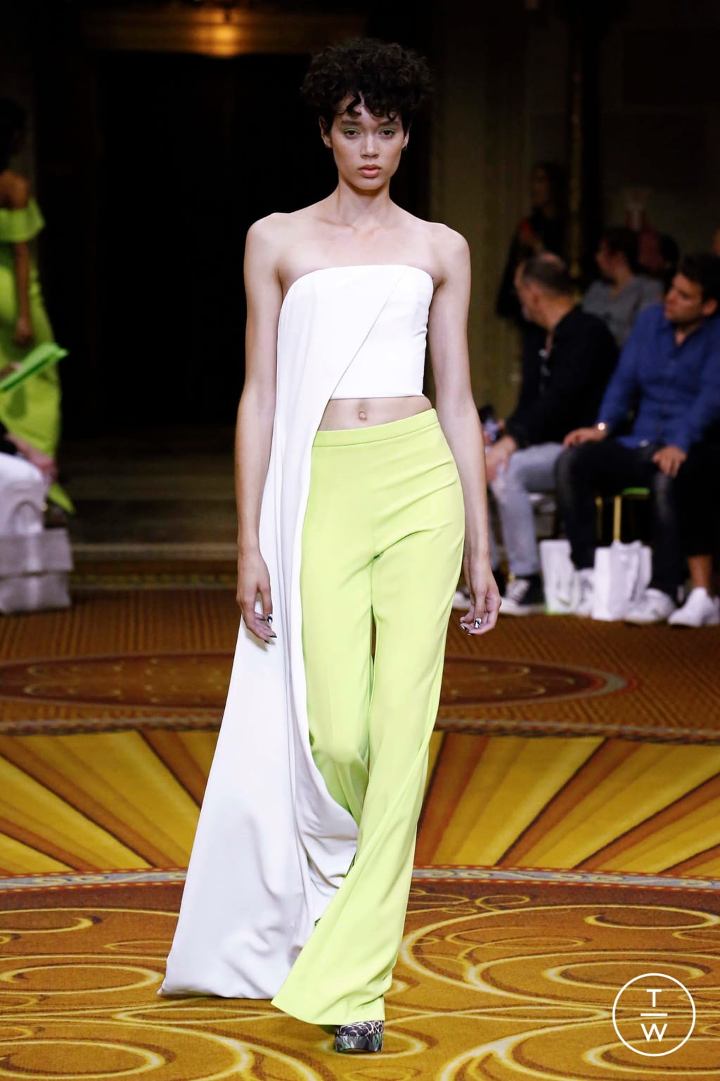Fashion Week New York Spring/Summer 2019 look 51 from the Christian Siriano collection womenswear