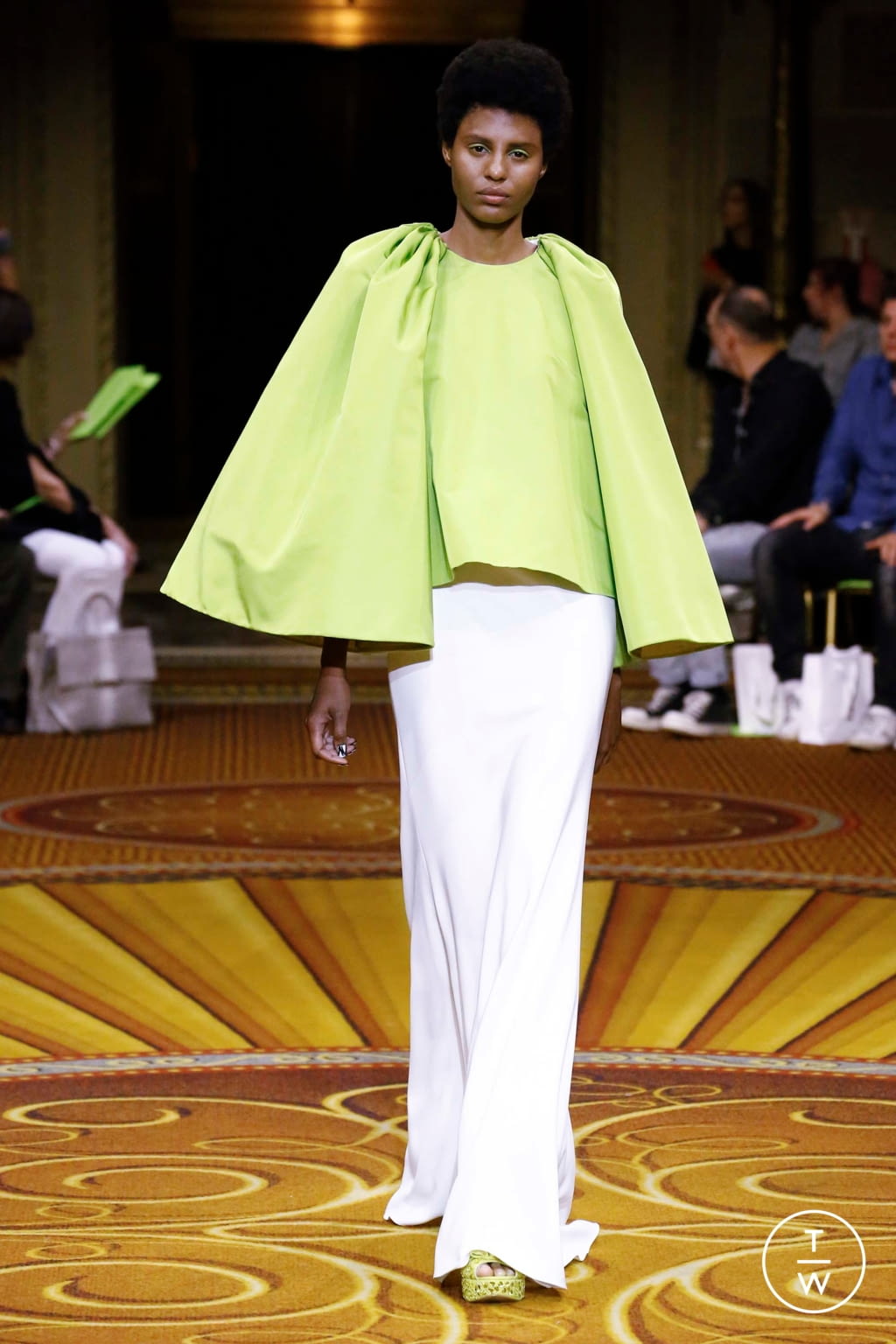 Fashion Week New York Spring/Summer 2019 look 55 from the Christian Siriano collection womenswear