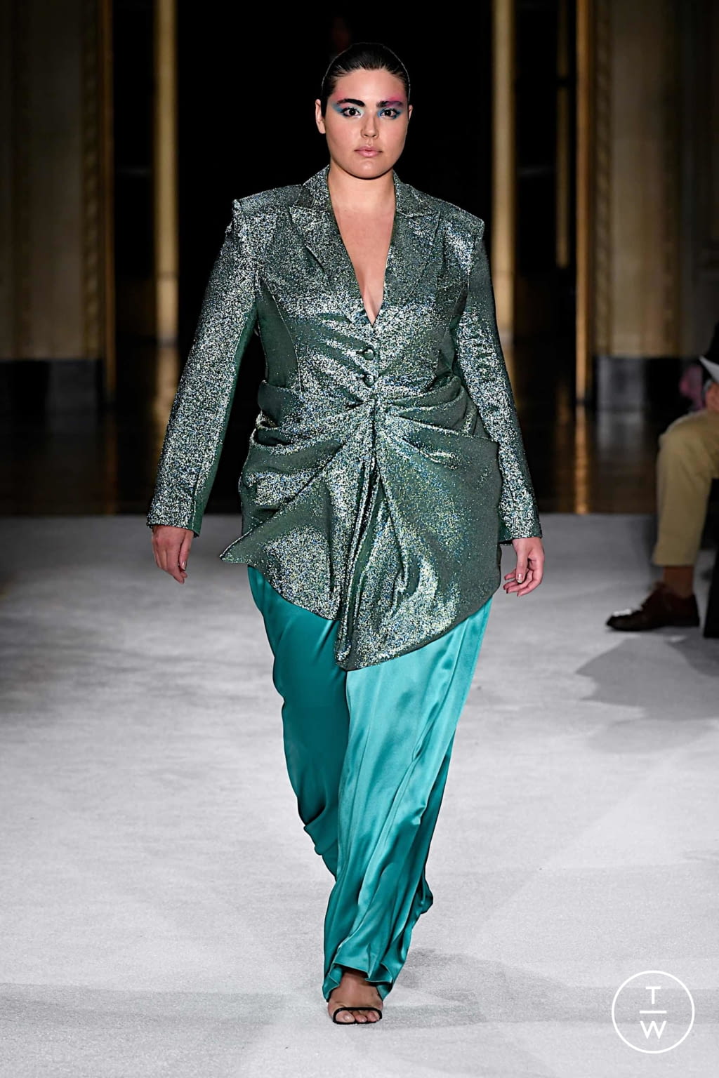 Fashion Week New York Spring/Summer 2020 look 10 from the Christian Siriano collection womenswear