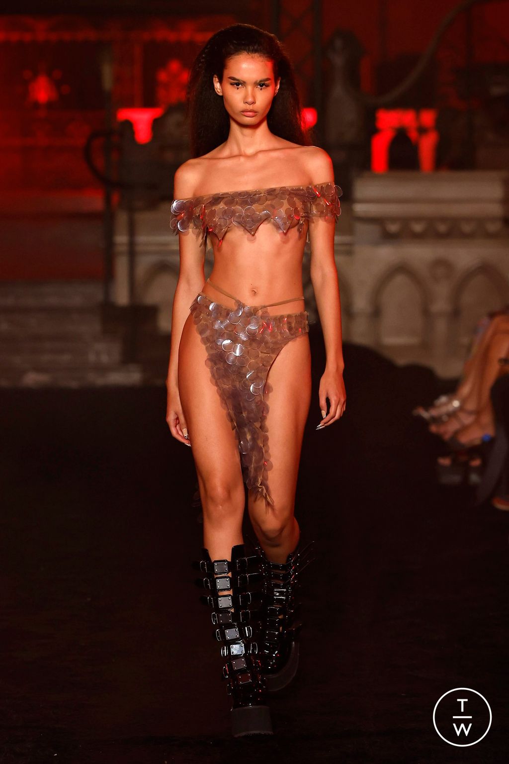 Fashion Week Paris Spring/Summer 2024 look 50 from the Christian Cowan collection womenswear