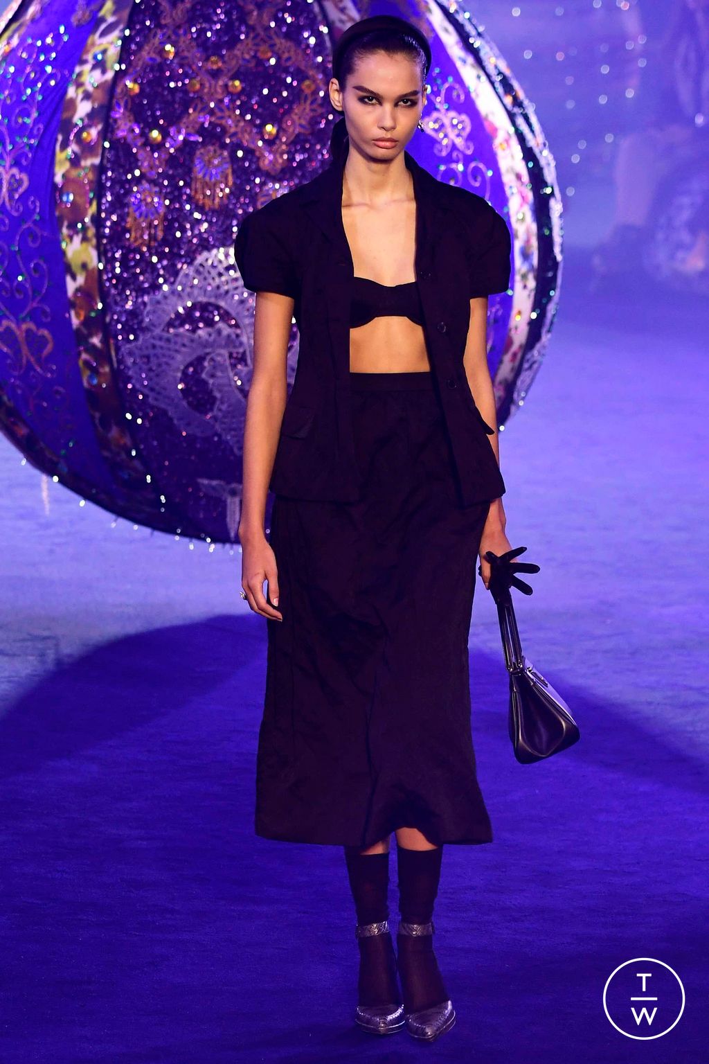 Fashion Week Paris Fall/Winter 2023 look 3 de la collection Christian Dior womenswear