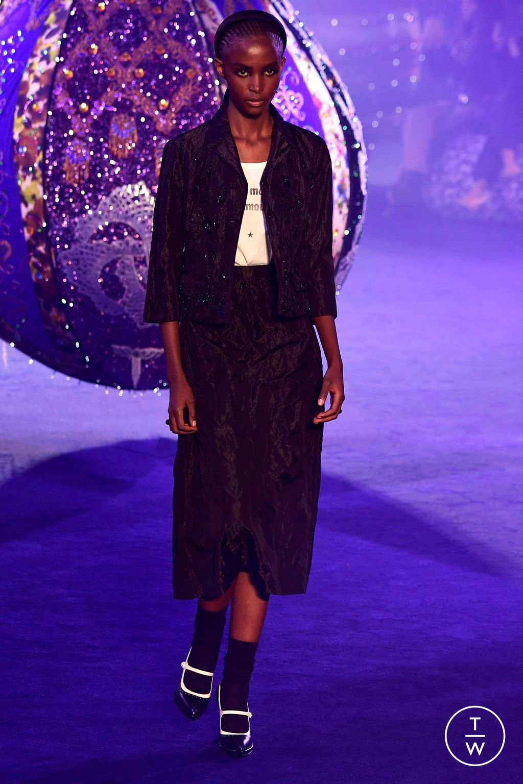 Fashion Week Paris Fall/Winter 2023 look 11 de la collection Christian Dior womenswear