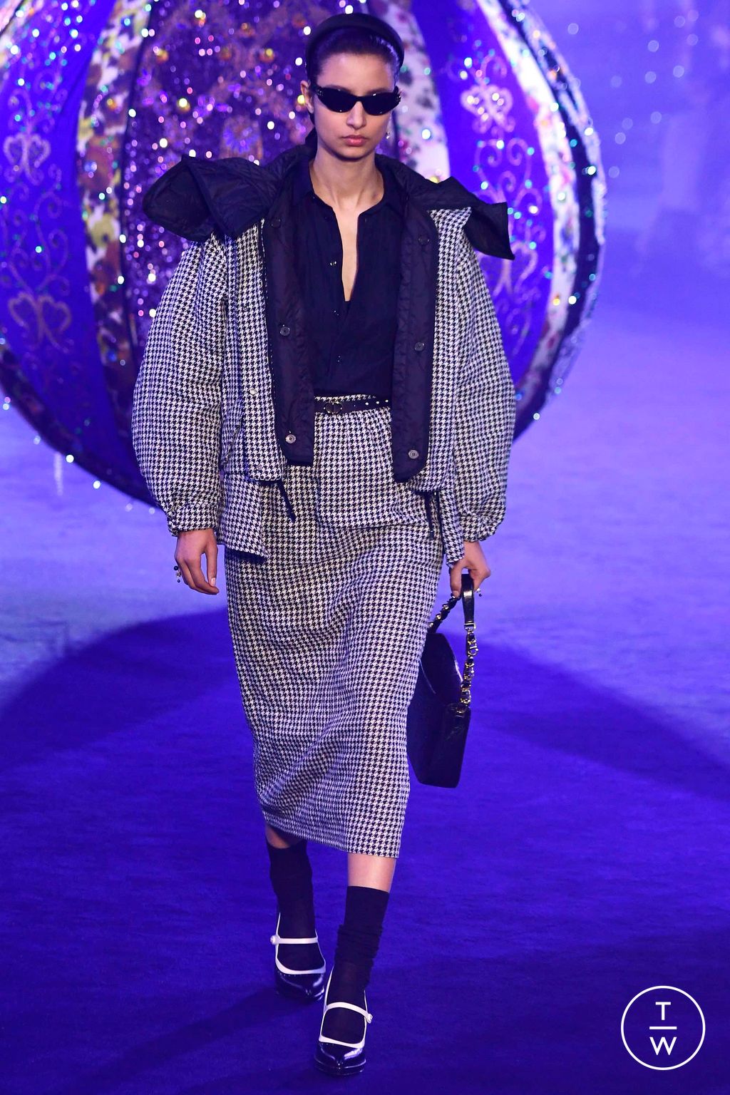 Fashion Week Paris Fall/Winter 2023 look 14 de la collection Christian Dior womenswear