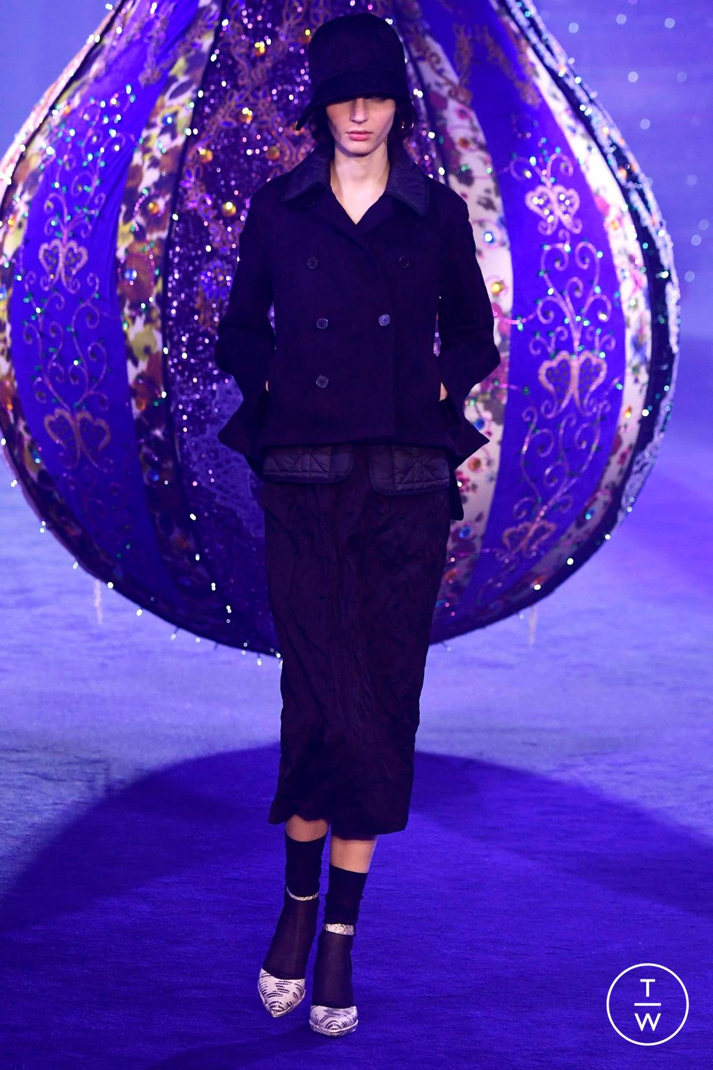 Fashion Week Paris Fall/Winter 2023 look 15 from the Christian Dior collection 女装