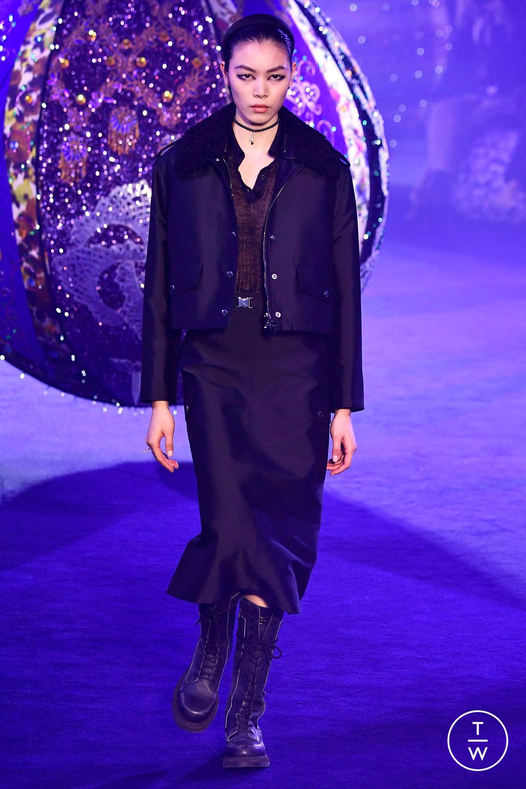 Fashion Week Paris Fall/Winter 2023 look 30 de la collection Christian Dior womenswear