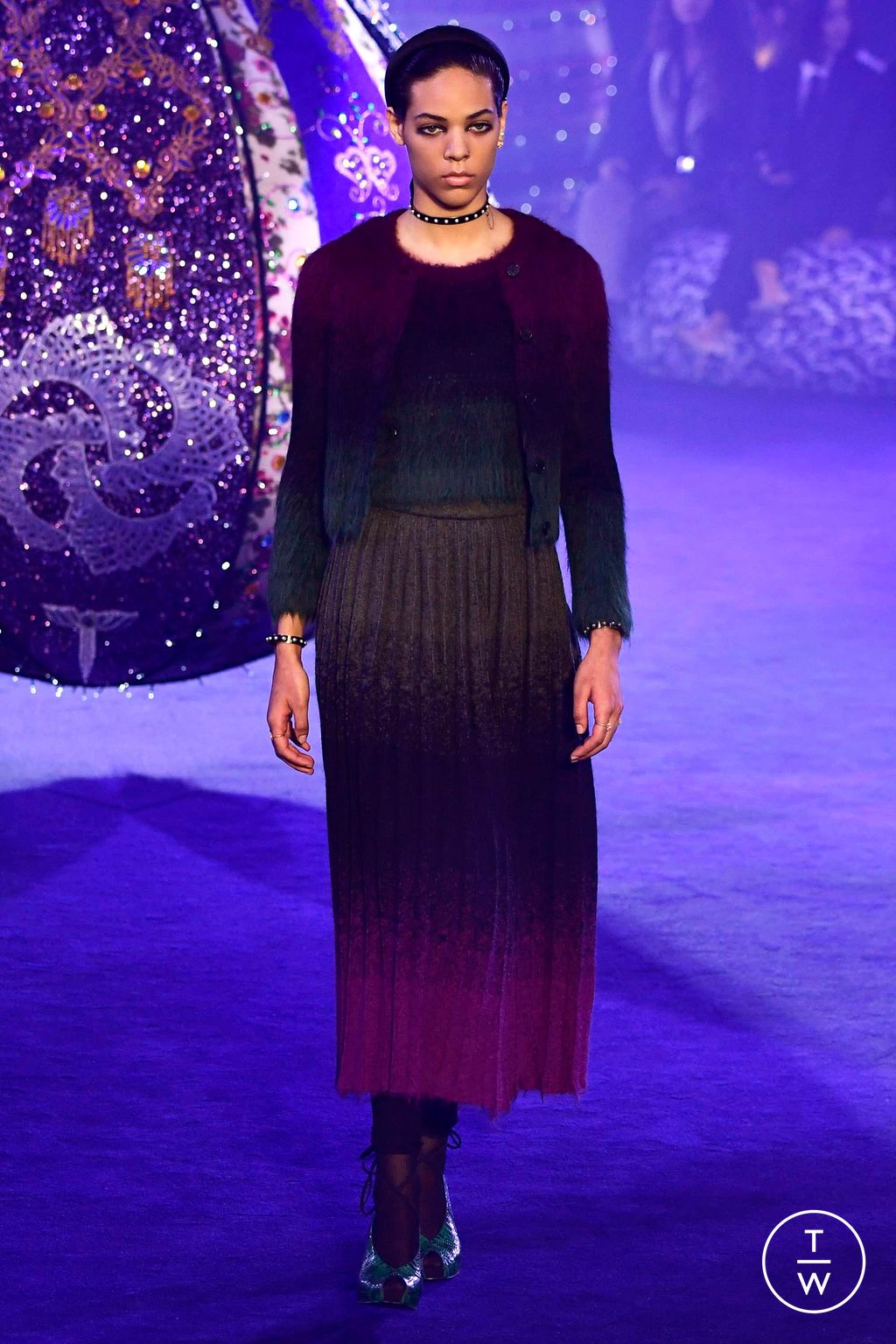Fashion Week Paris Fall/Winter 2023 look 44 from the Christian Dior collection womenswear