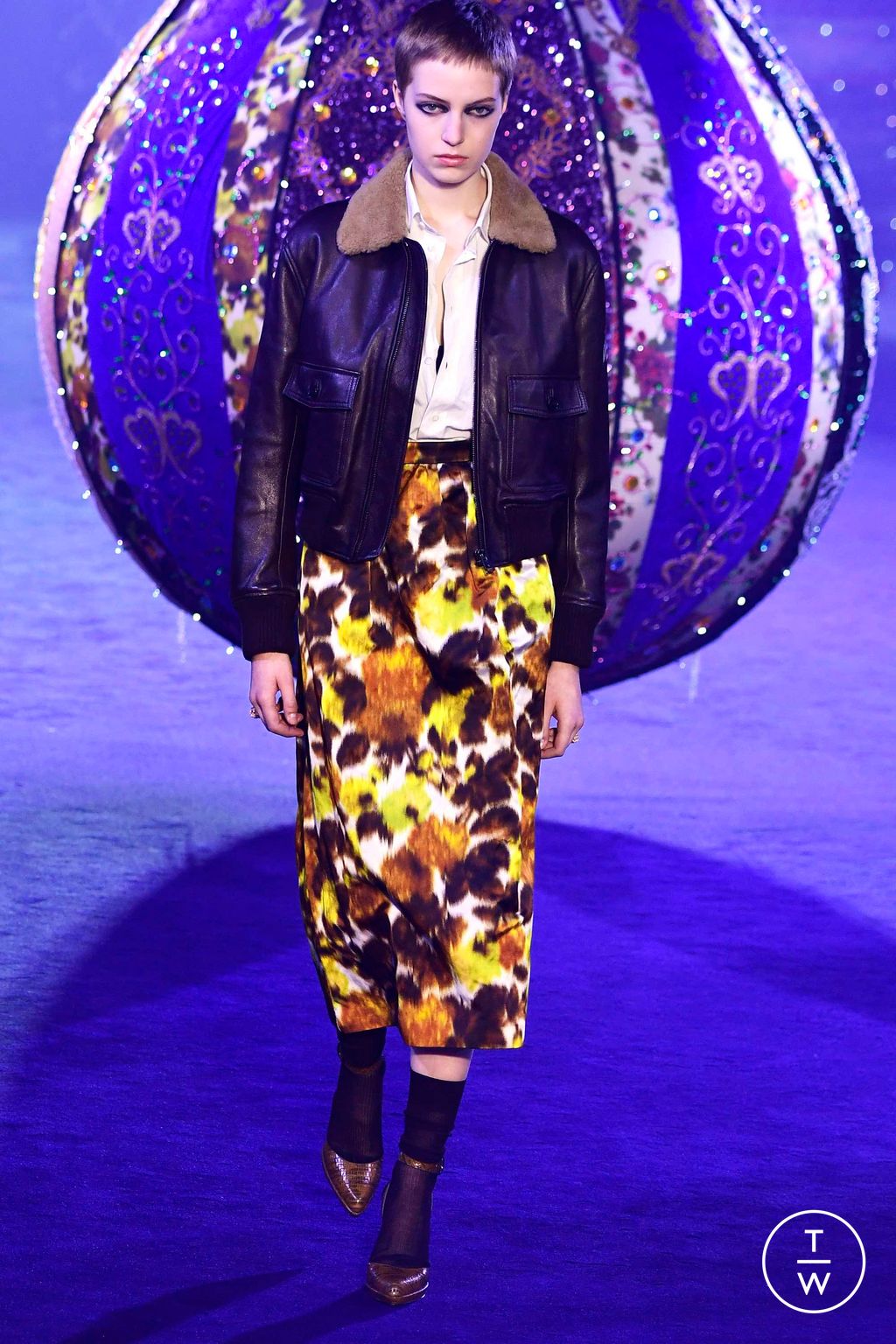 Fashion Week Paris Fall/Winter 2023 look 56 de la collection Christian Dior womenswear