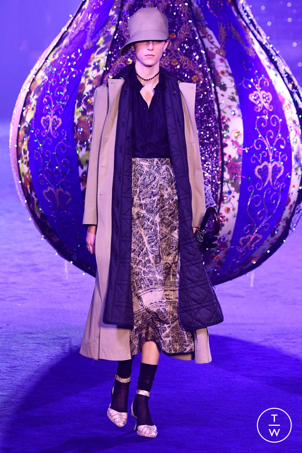 Fashion Week Paris Fall/Winter 2023 look 71 from the Christian Dior collection 女装