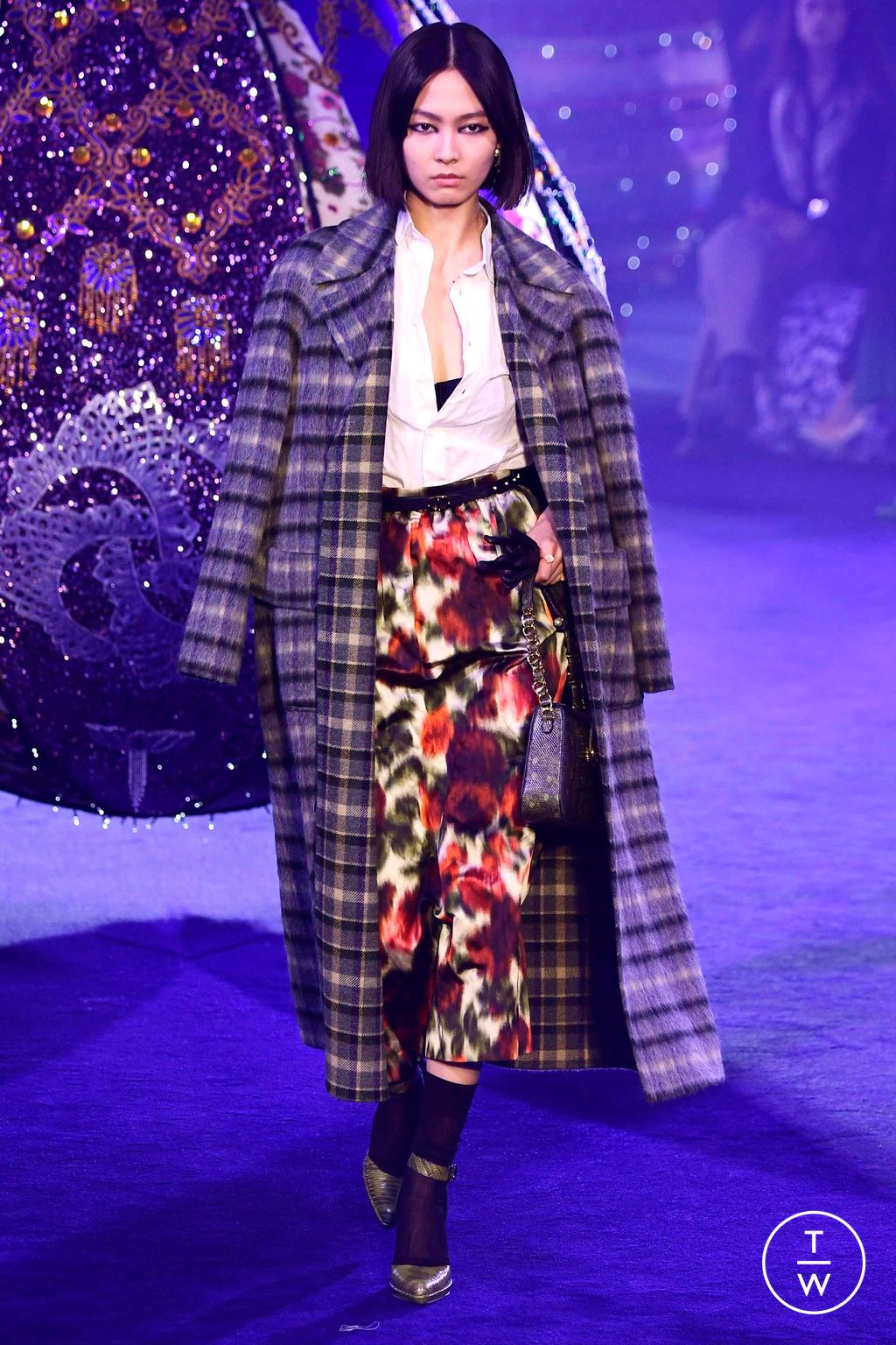 Fashion Week Paris Fall/Winter 2023 look 73 from the Christian Dior collection 女装