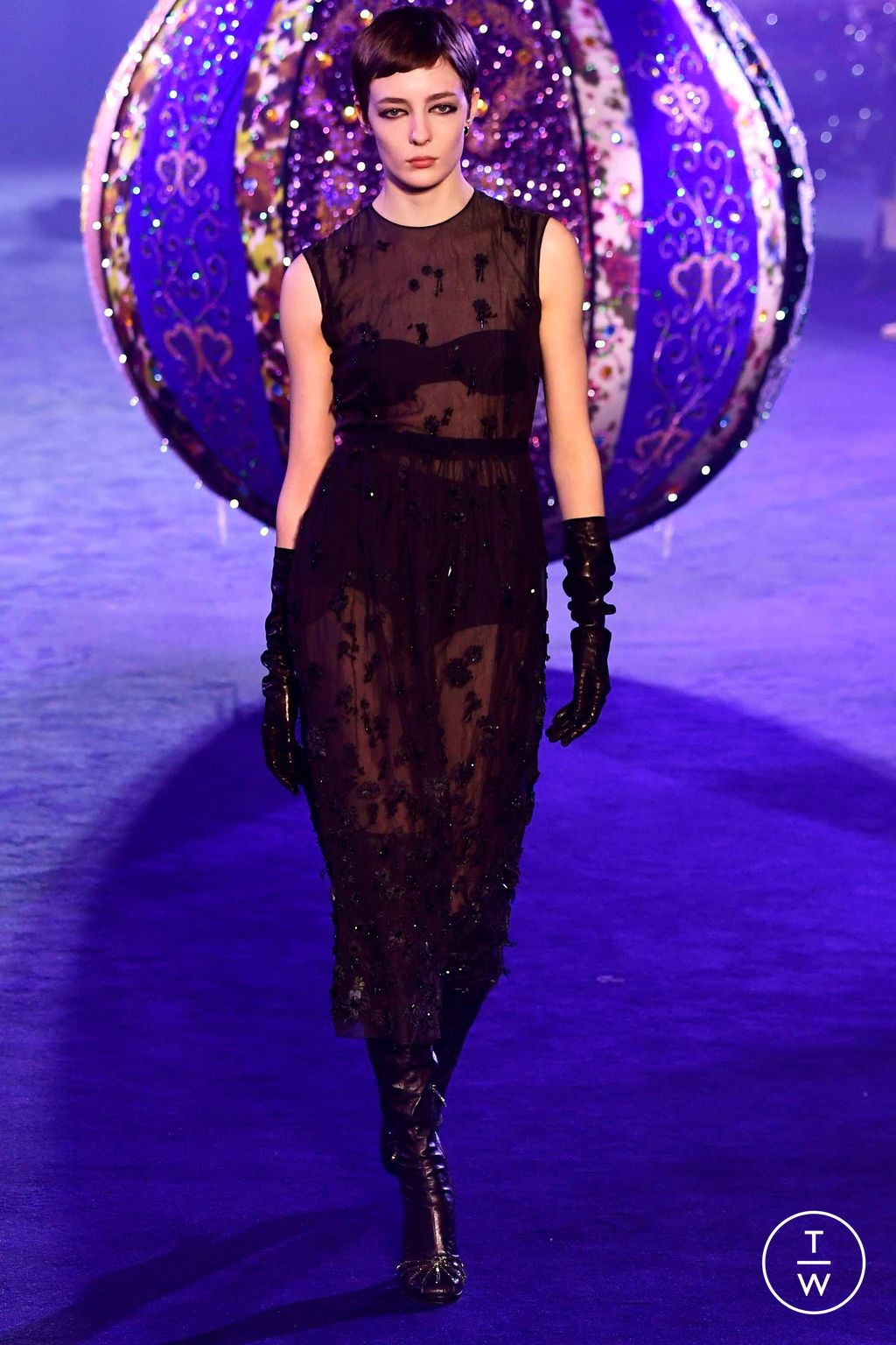 Fashion Week Paris Fall/Winter 2023 look 85 from the Christian Dior collection womenswear