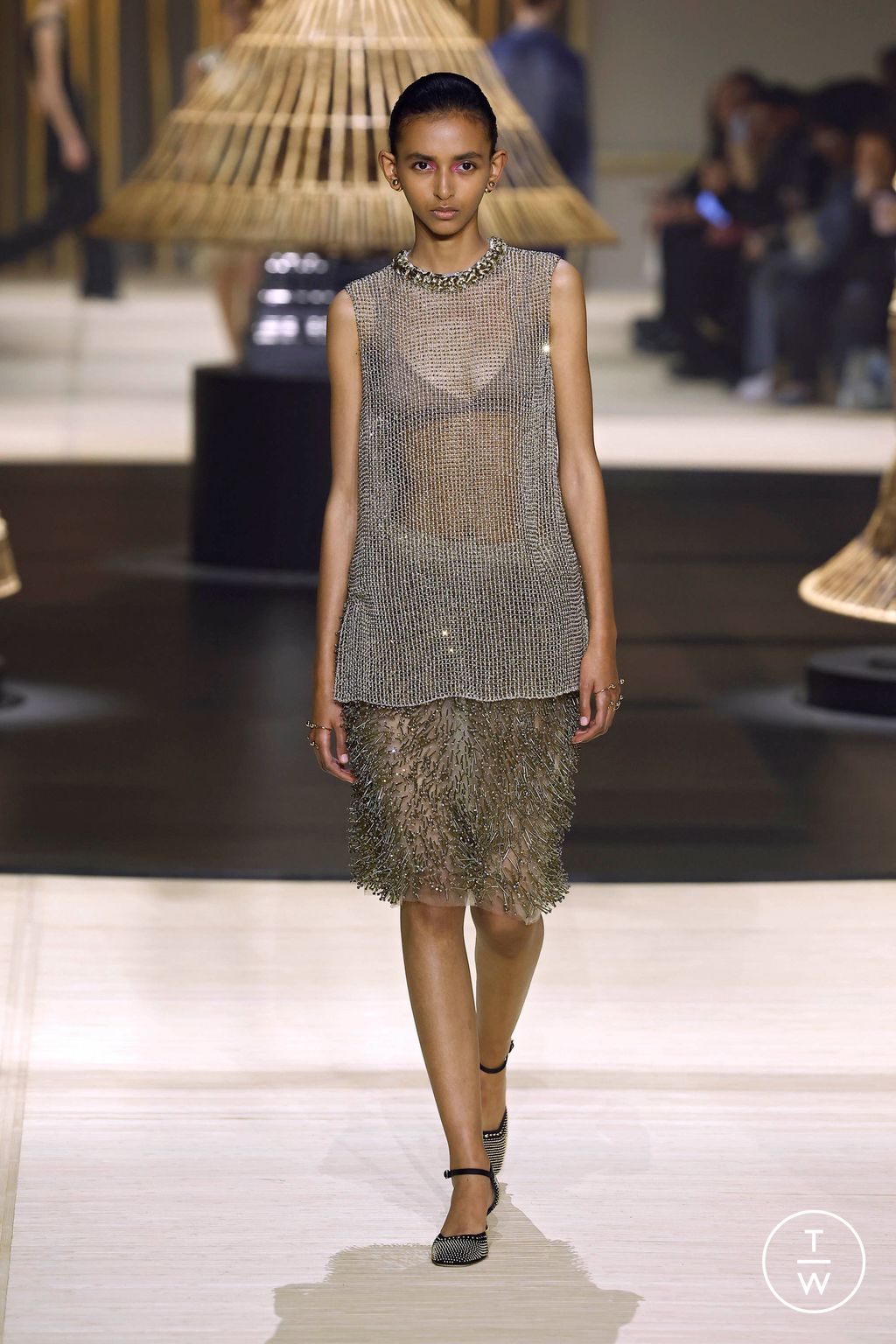 Fashion Week Paris Fall/Winter 2024 look 60 de la collection Christian Dior womenswear