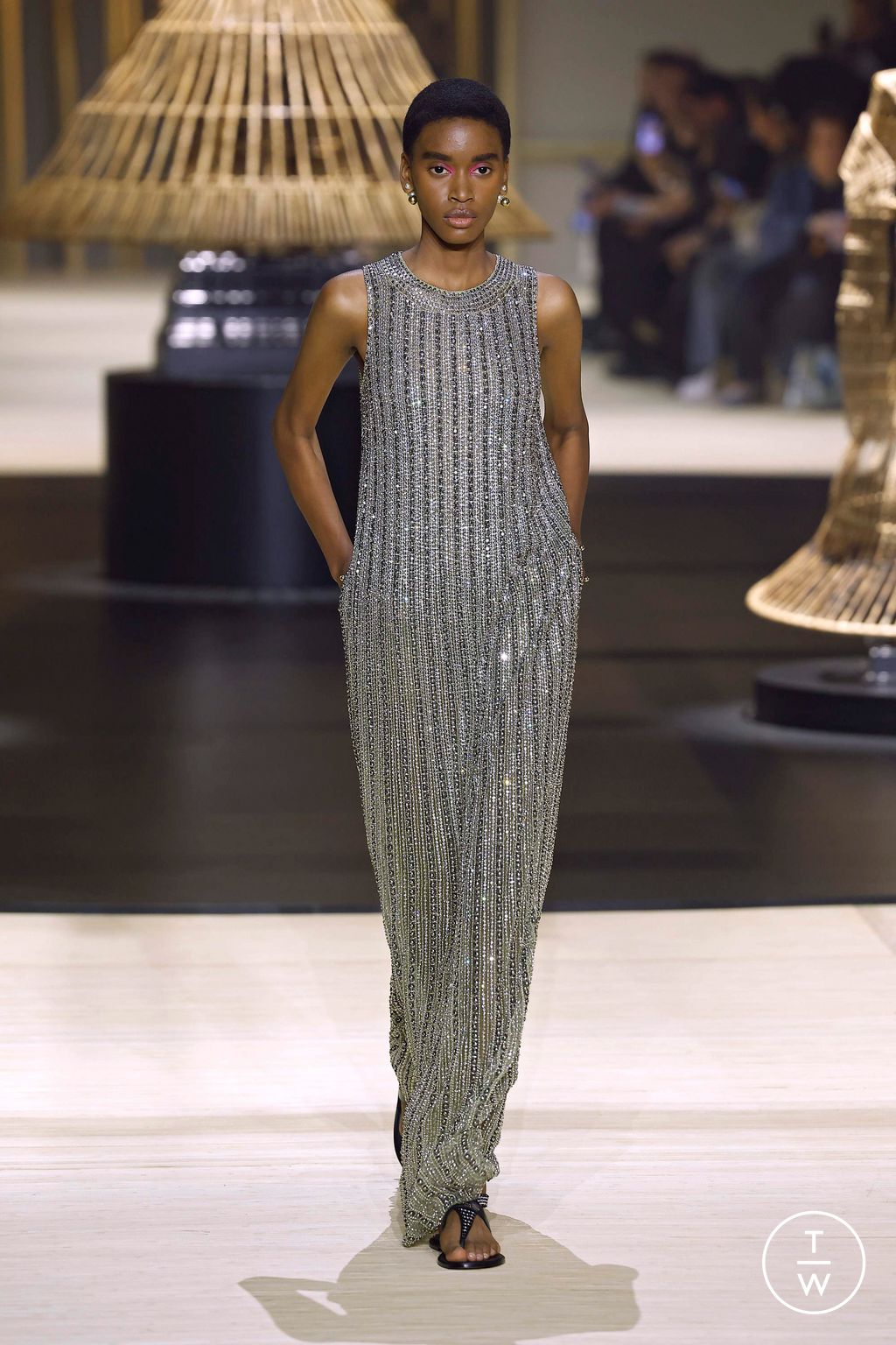 Fashion Week Paris Fall/Winter 2024 look 71 from the Christian Dior collection womenswear
