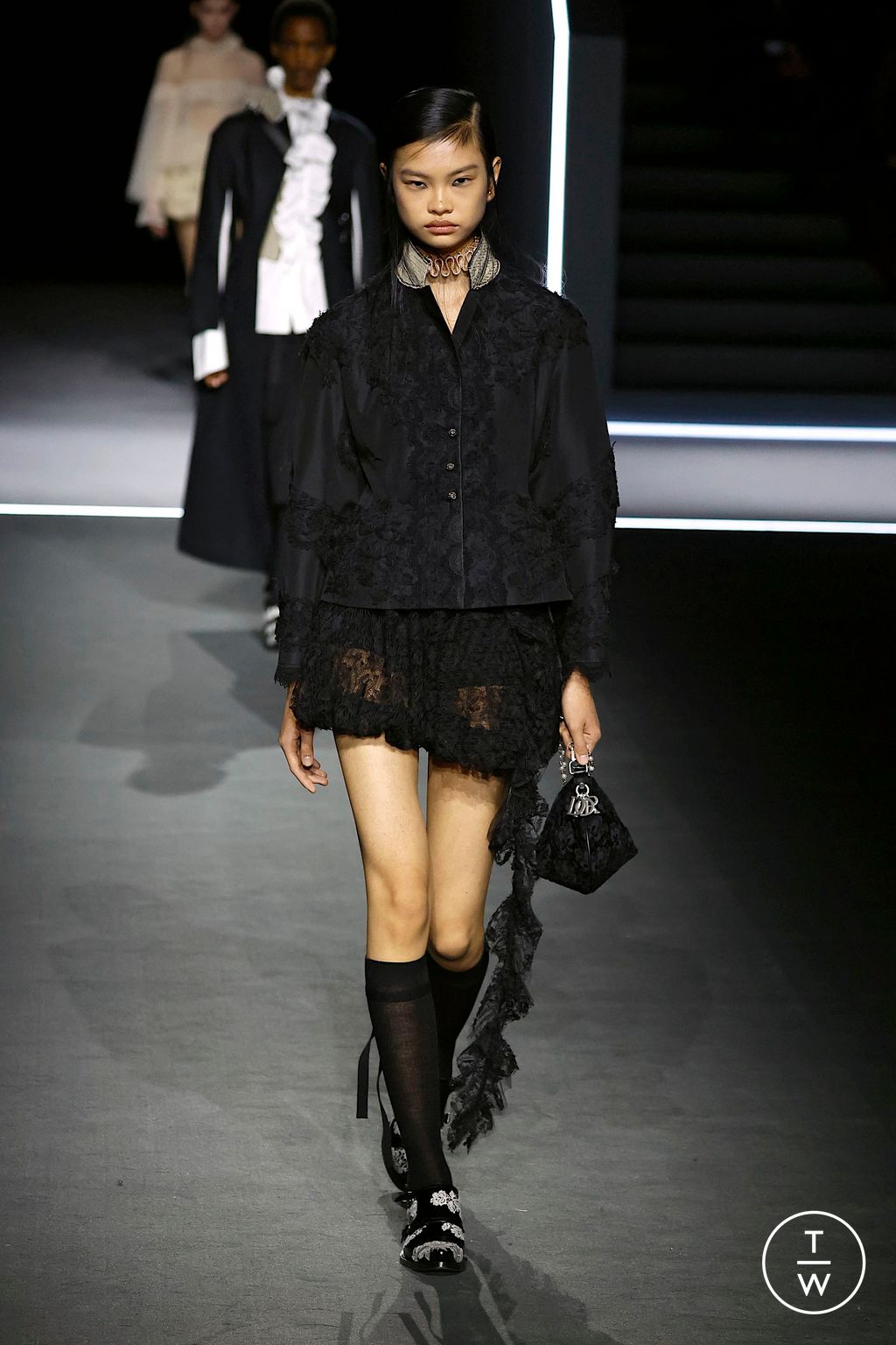 Fashion Week Paris Fall/Winter 2025 look 8 de la collection Dior womenswear