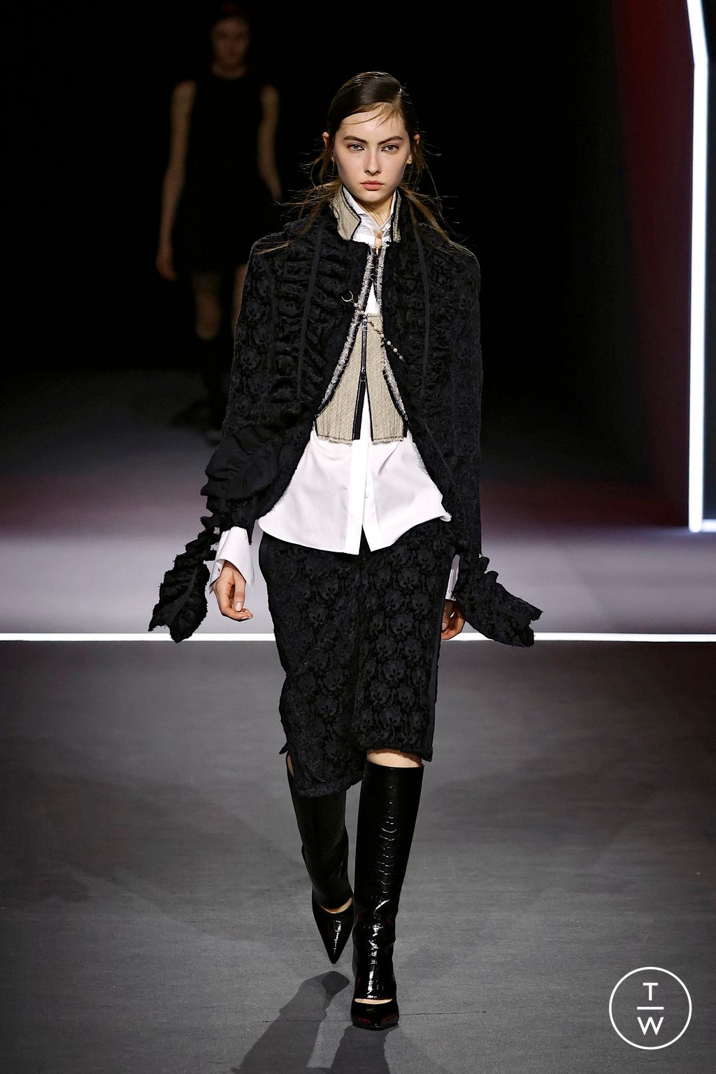 Fashion Week Paris Fall/Winter 2025 look 19 from the Dior collection 女装