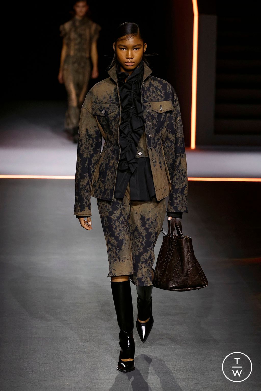 Fashion Week Paris Fall/Winter 2025 look 31 from the Dior collection 女装