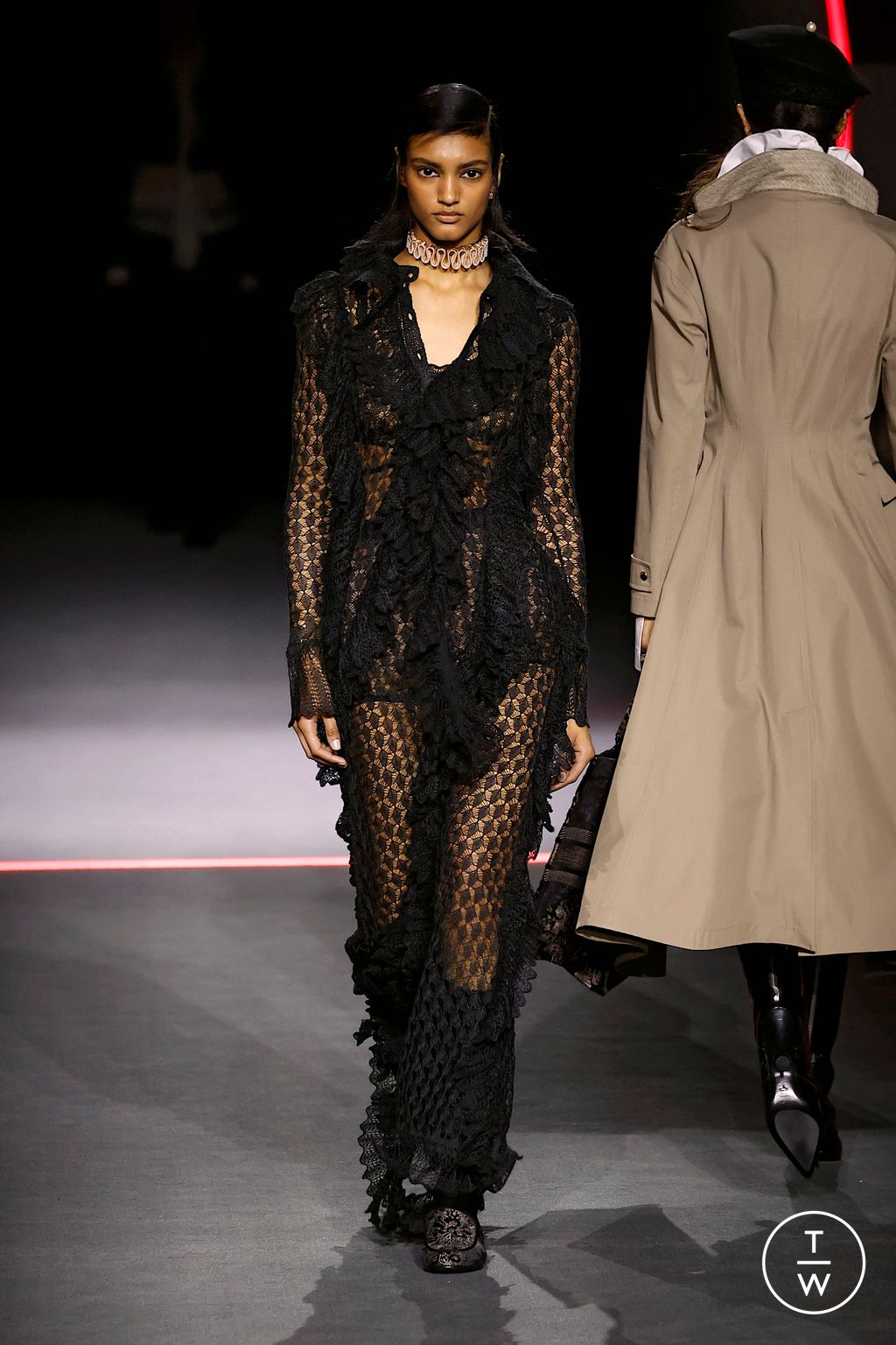 Fashion Week Paris Fall/Winter 2025 look 40 from the Dior collection 女装
