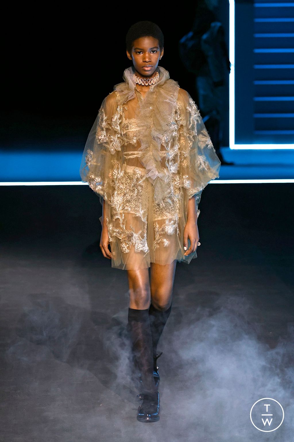 Fashion Week Paris Fall/Winter 2025 look 60 de la collection Dior womenswear