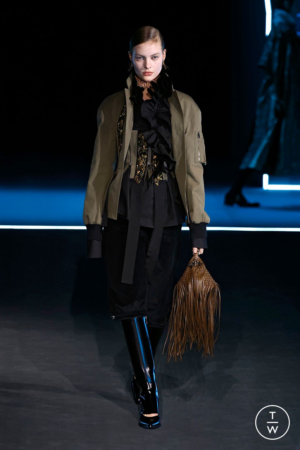 Fashion Week Paris Fall/Winter 2025 look 62 from the Dior collection womenswear