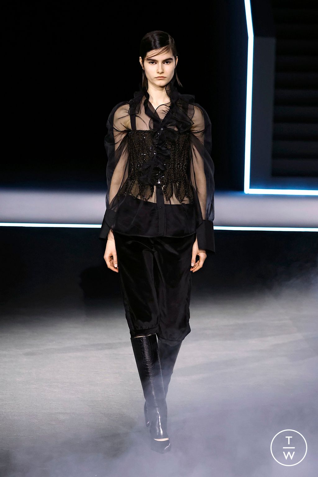 Fashion Week Paris Fall/Winter 2025 look 73 de la collection Dior womenswear