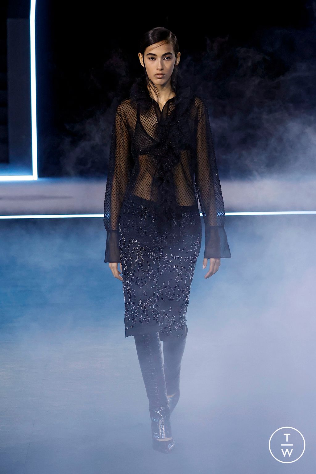 Fashion Week Paris Fall/Winter 2025 look 75 de la collection Dior womenswear