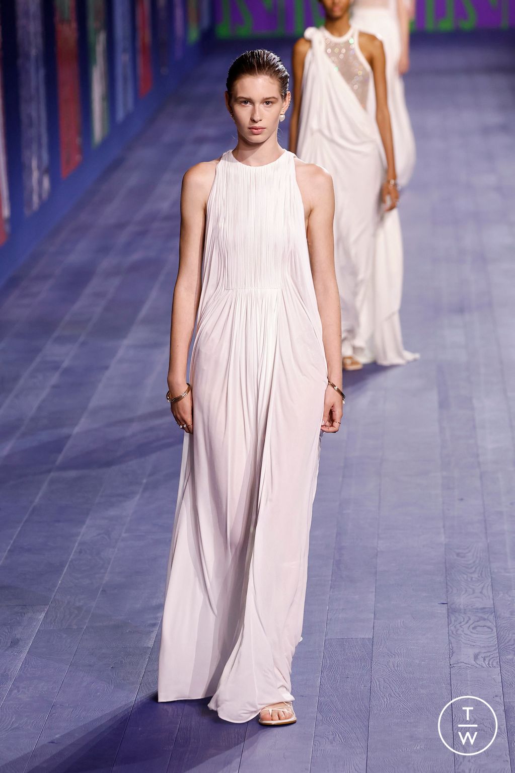 Fashion Week Paris Fall/Winter 2024 look 6 from the Dior collection couture