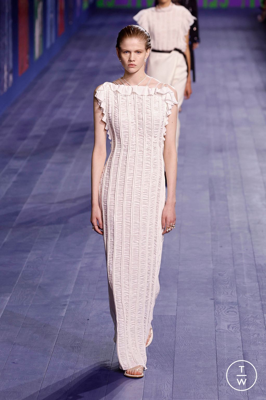 Fashion Week Paris Fall/Winter 2024 look 9 from the Dior collection couture