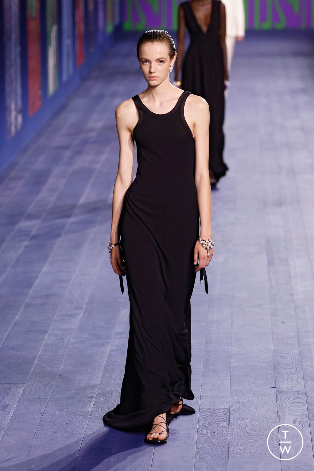 Fashion Week Paris Fall/Winter 2024 look 13 from the Dior collection couture