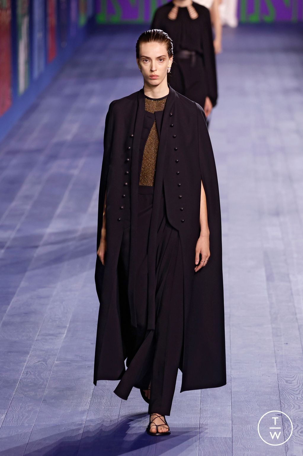 Fashion Week Paris Fall/Winter 2024 look 18 from the Dior collection couture