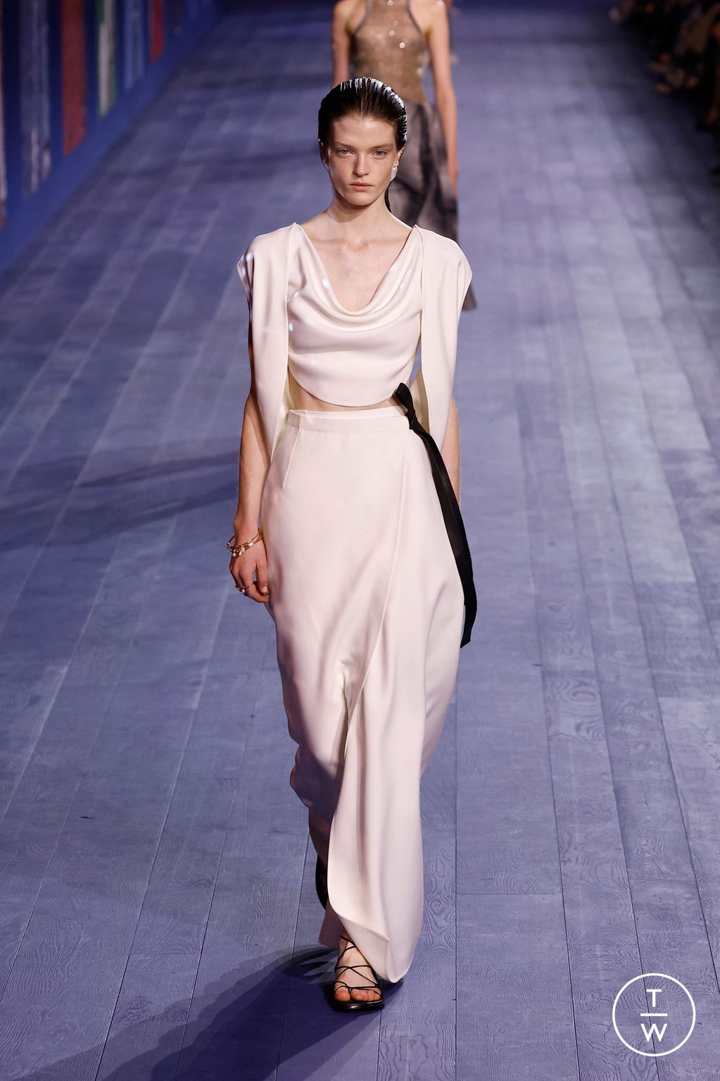 Fashion Week Paris Fall/Winter 2024 look 22 from the Dior collection 高级定制