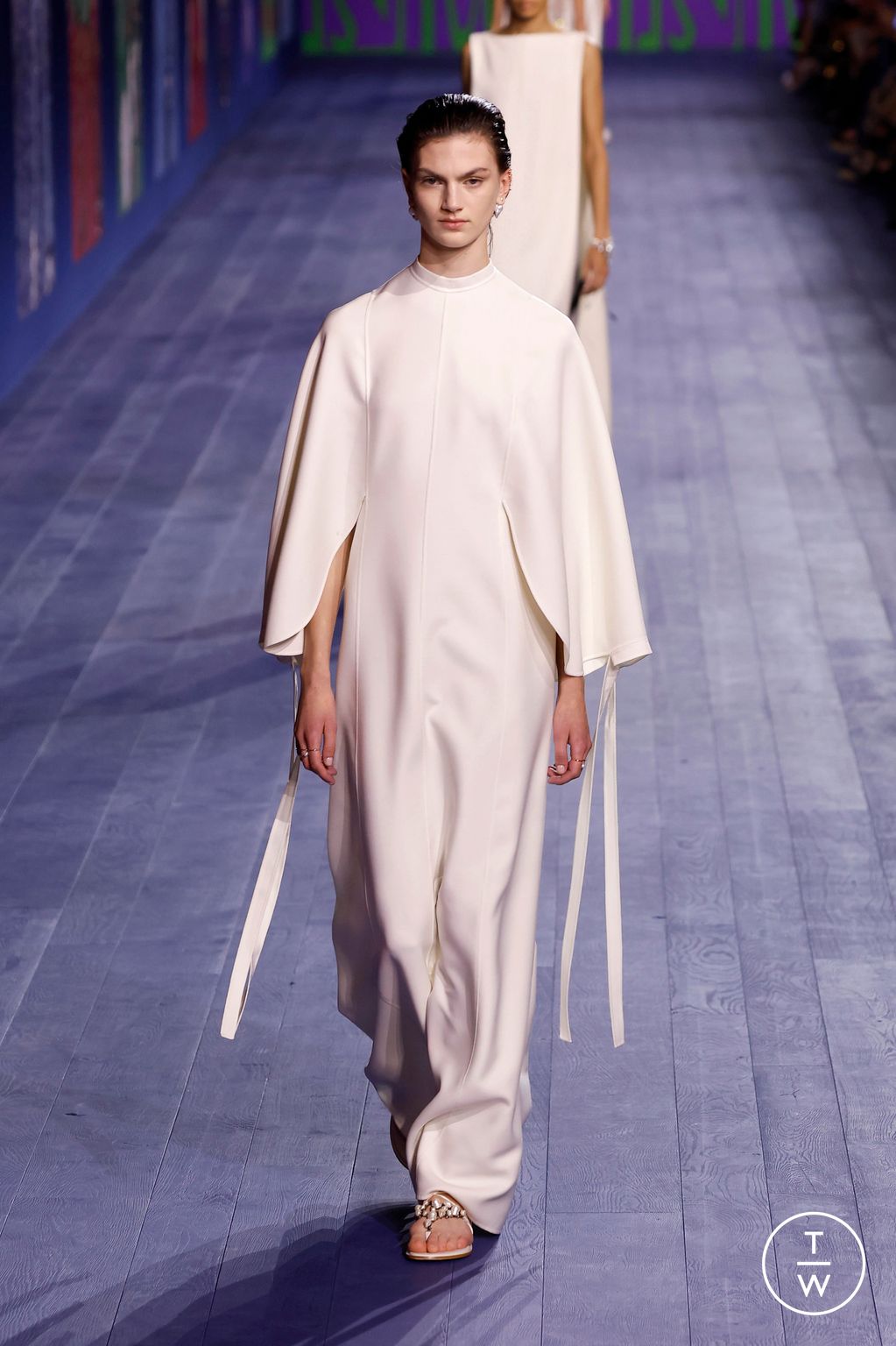 Fashion Week Paris Fall/Winter 2024 look 27 from the Christian Dior collection 高级定制