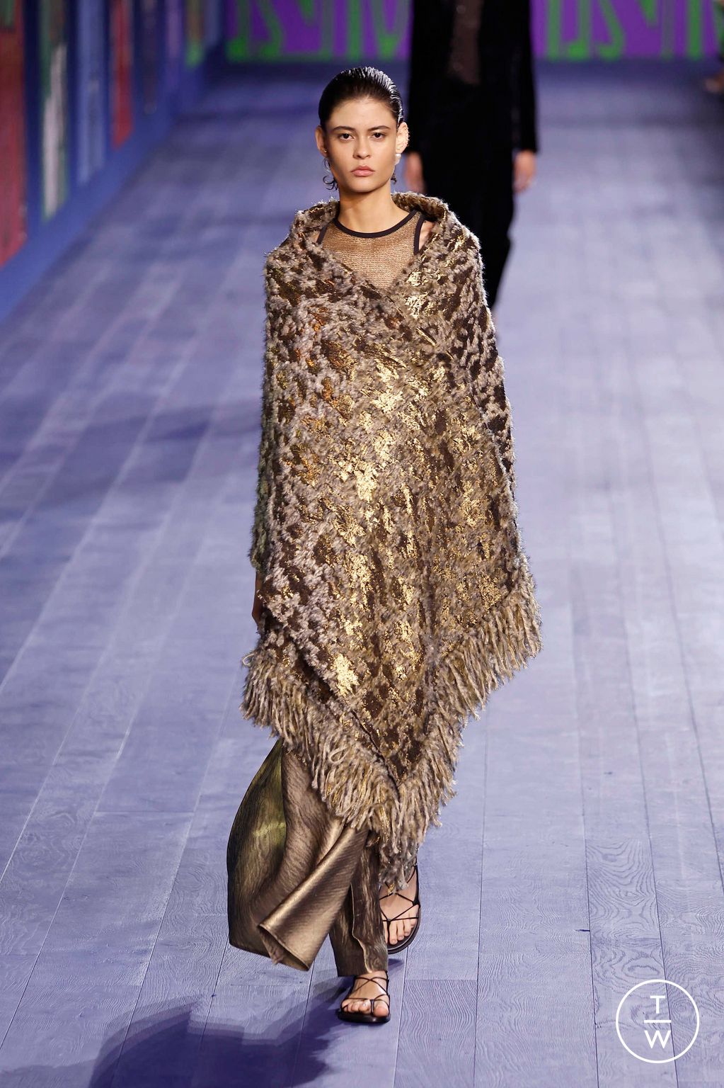 Fashion Week Paris Fall/Winter 2024 look 36 from the Dior collection 高级定制