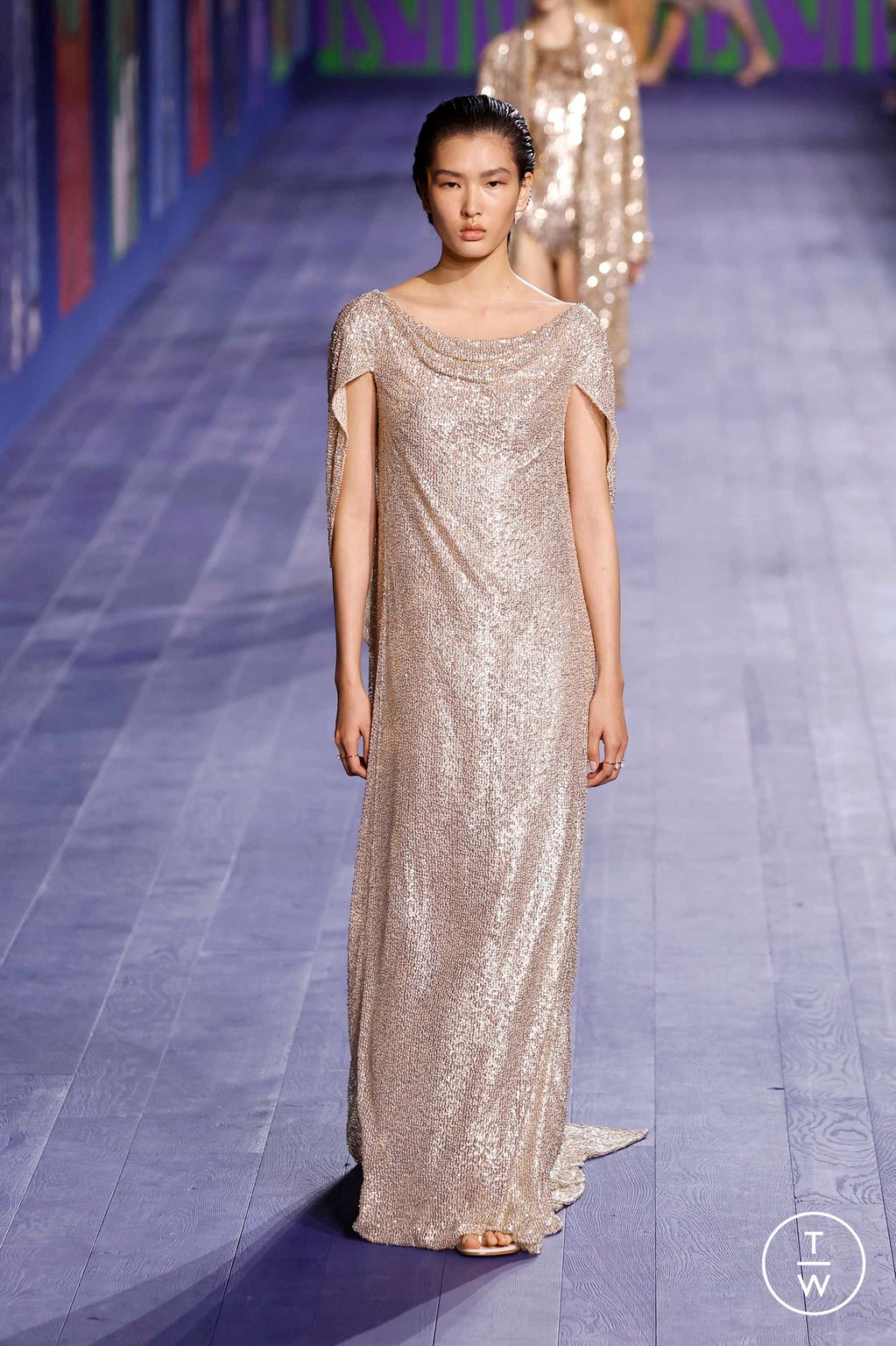 Fashion Week Paris Fall/Winter 2024 look 53 from the Dior collection couture