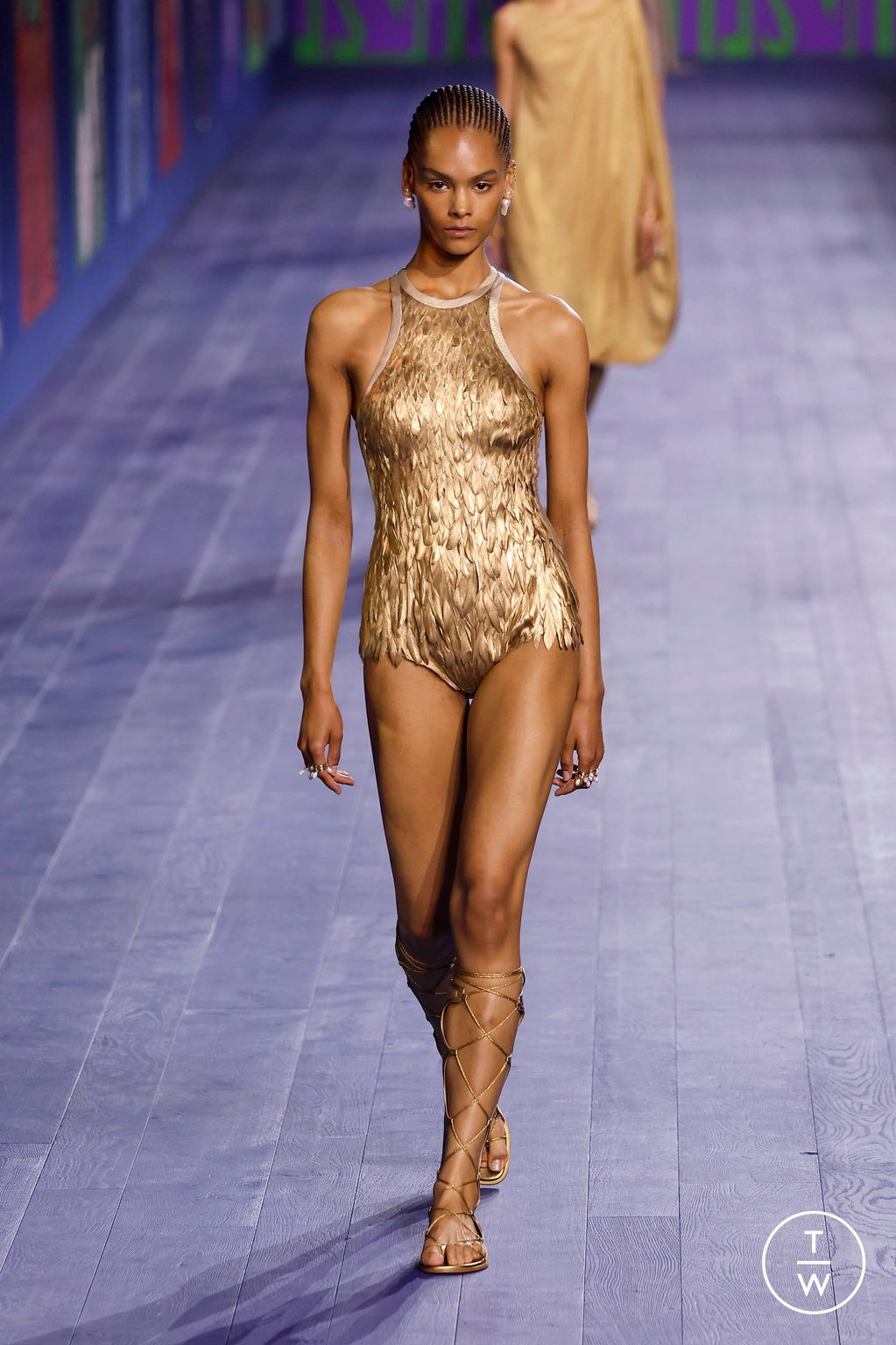 Fashion Week Paris Fall/Winter 2024 look 55 from the Dior collection couture