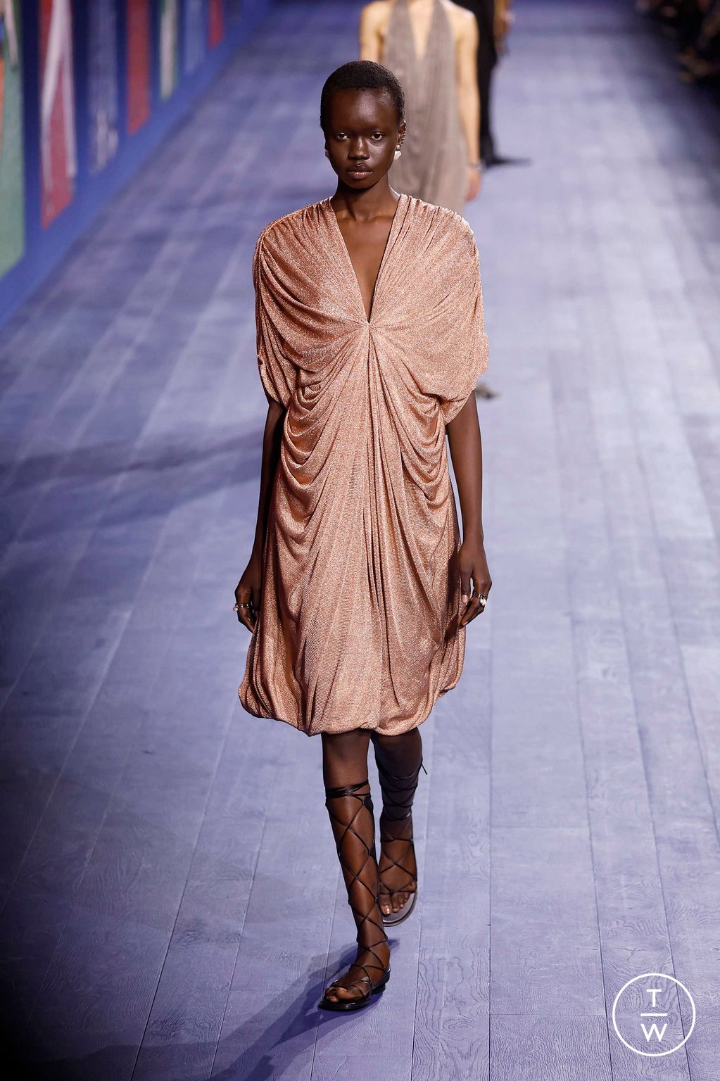 Fashion Week Paris Fall/Winter 2024 look 58 from the Dior collection couture