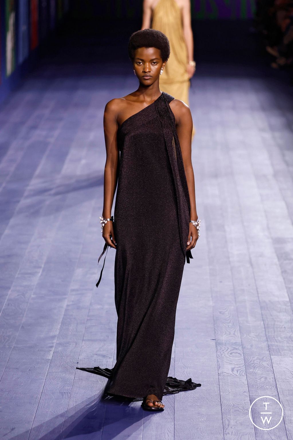 Fashion Week Paris Fall/Winter 2024 look 60 from the Dior collection couture