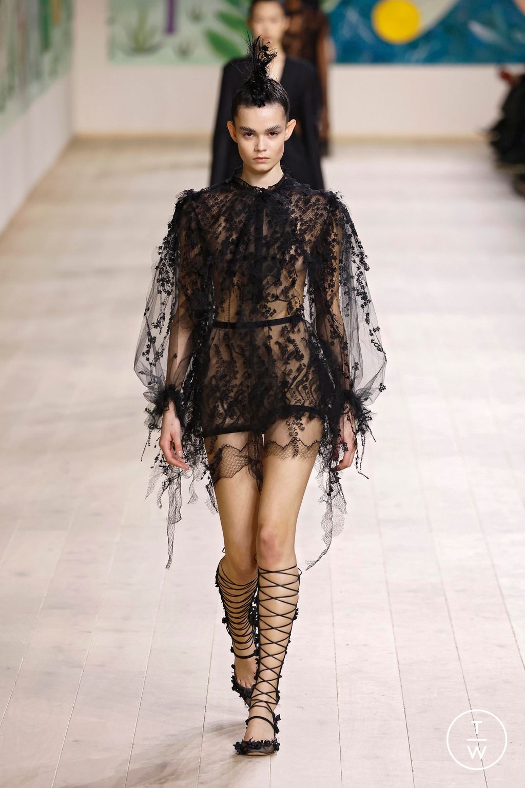 Fashion Week Paris Spring/Summer 2025 look 2 from the Dior collection 高级定制