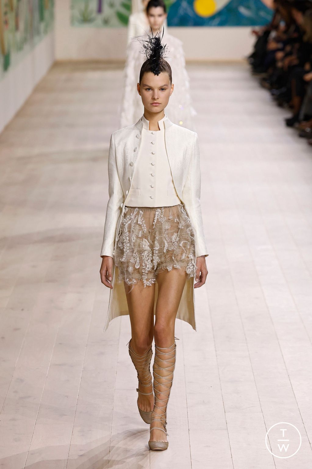 Fashion Week Paris Spring/Summer 2025 look 10 from the Dior collection 高级定制