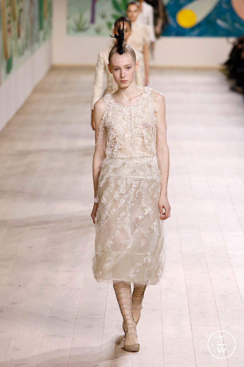 Fashion Week Paris Spring/Summer 2025 look 22 from the Dior collection couture