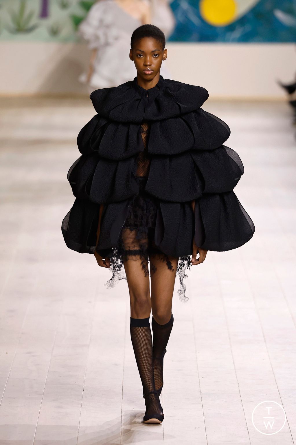 Fashion Week Paris Spring/Summer 2025 look 40 from the Dior collection 高级定制