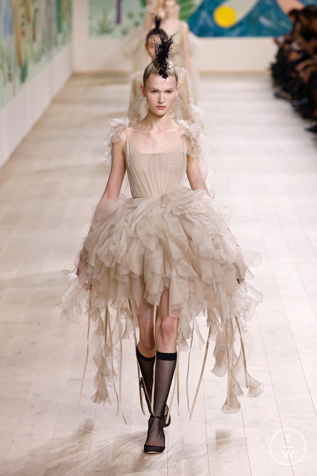 Fashion Week Paris Spring/Summer 2025 look 48 from the Dior collection couture
