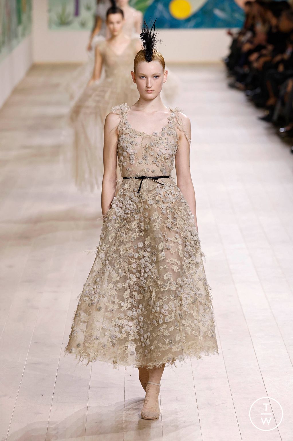 Fashion Week Paris Spring/Summer 2025 look 50 from the Dior collection 高级定制