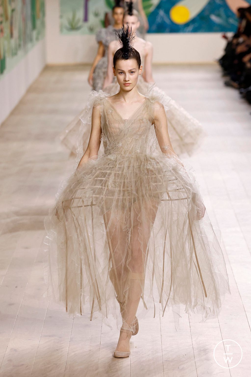 Fashion Week Paris Spring/Summer 2025 look 51 from the Dior collection 高级定制