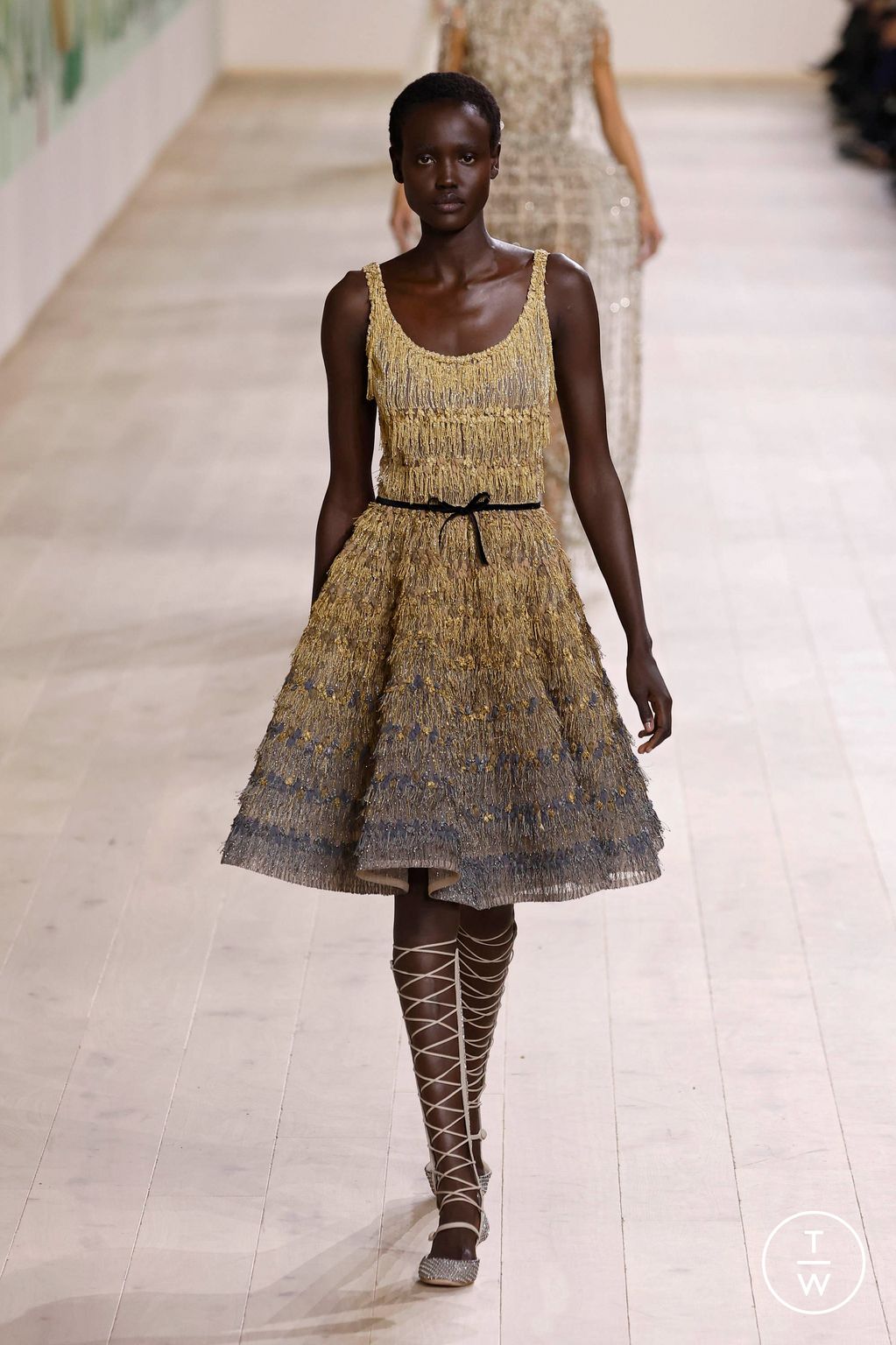 Fashion Week Paris Spring/Summer 2025 look 56 from the Dior collection 高级定制