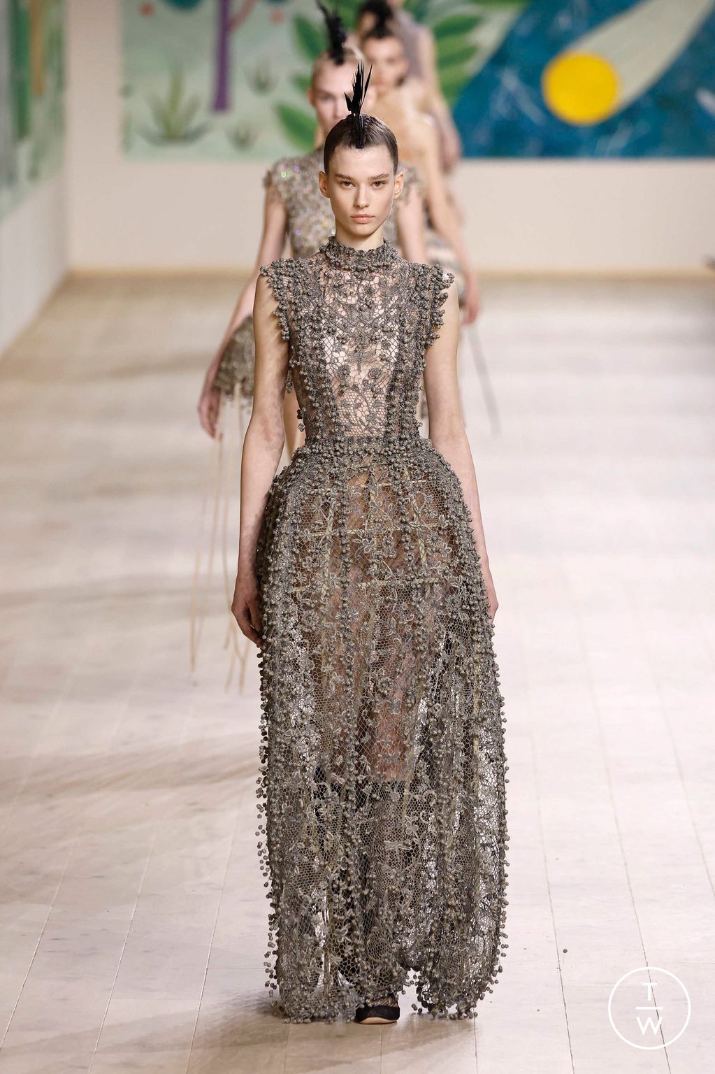 Fashion Week Paris Spring/Summer 2025 look 63 from the Dior collection couture