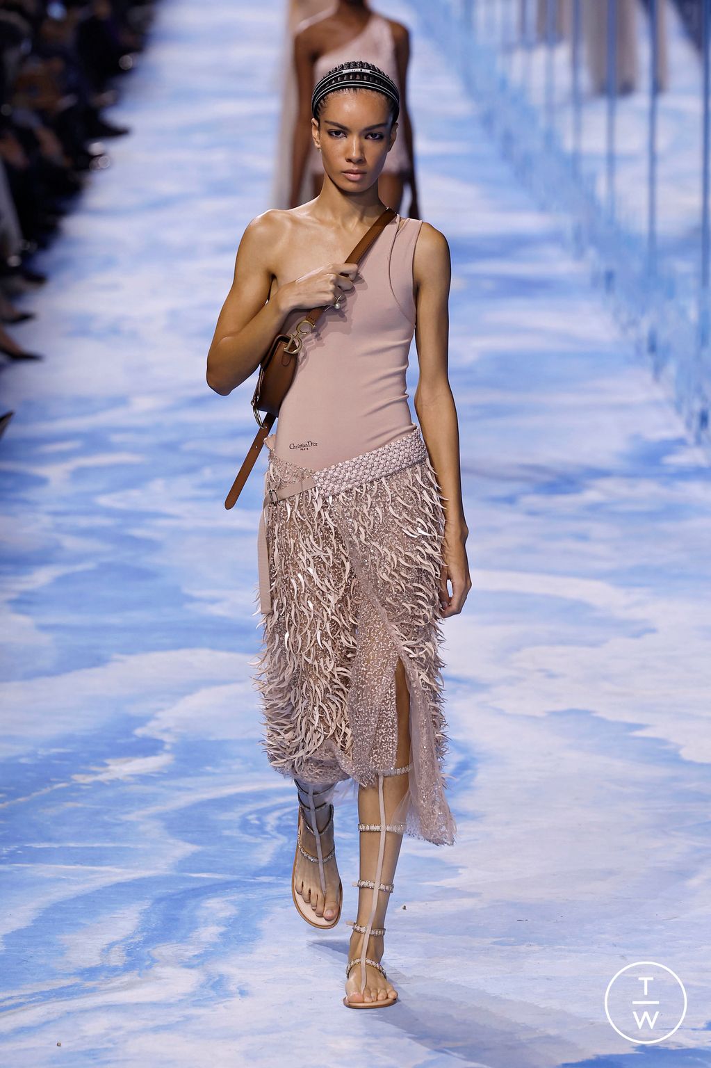 Fashion Week Paris Spring-Summer 2025 look 77 from the Christian Dior collection womenswear